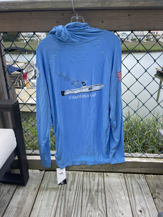 Captain Austin's Fishing Adventures Long Sleeve Hooded Performance Shirt